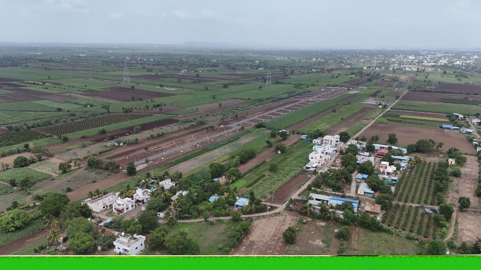 Ghanoba Developers premium township aerial view